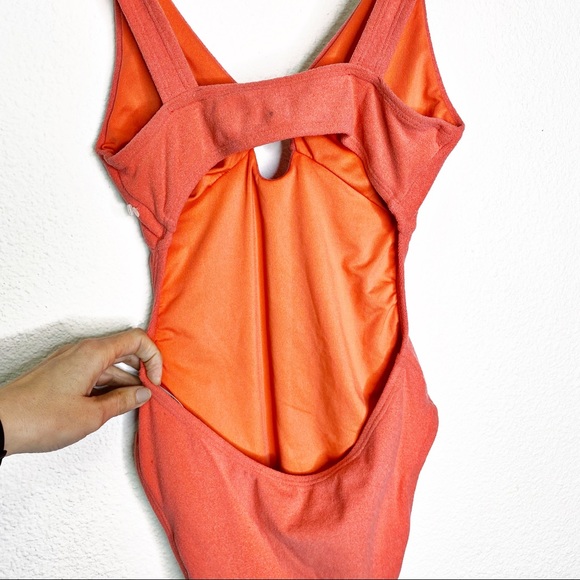 NWOT TopShop Velour One Piece Knot Swimsuit - Picture 6 of 8